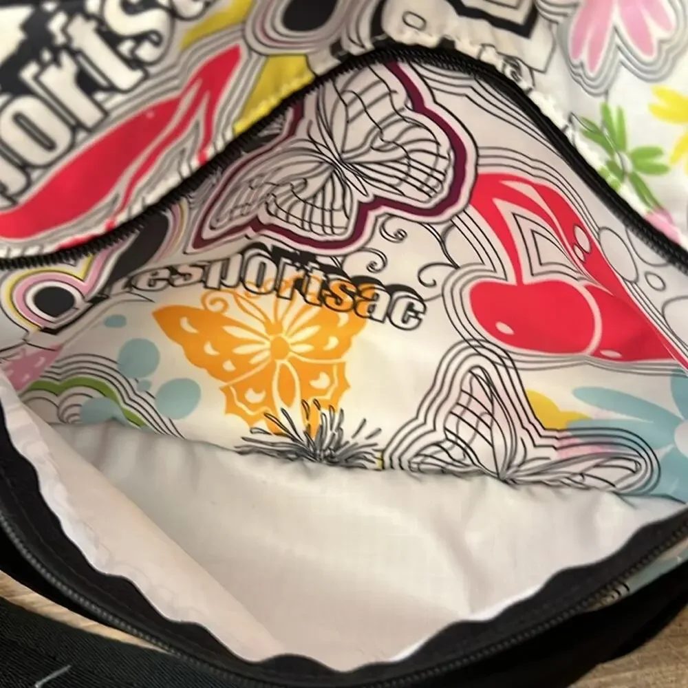 LeSportSac Classic Hobo in Butterfly and Floral Print